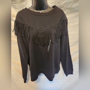 NWT Buckle (Gimmick) Fringe Pullover
